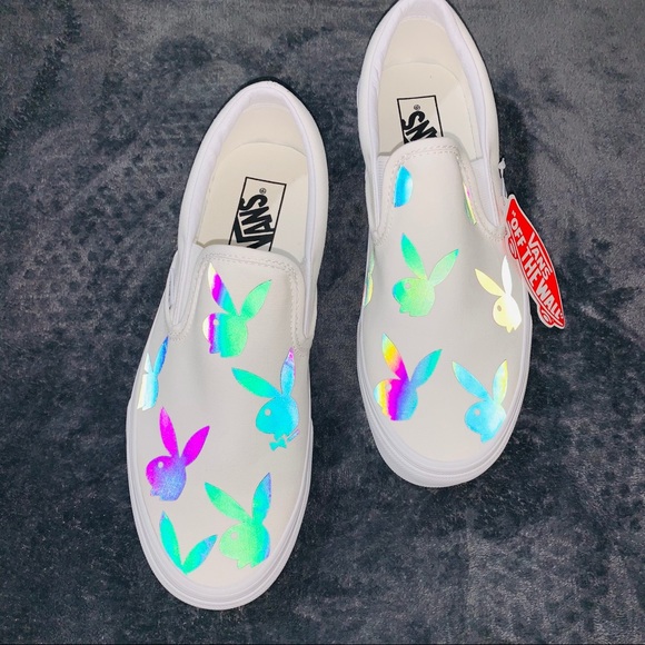 Custom rainbow reflective vans - Picture 10 of 11